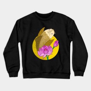 Flower Koi Fish Crewneck Sweatshirt